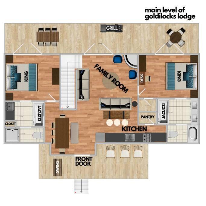 1 Min To The Parkway Spacious Cabin W 3 Suites And Extra Bedroom! Pigeon Forge Ngoại thất bức ảnh